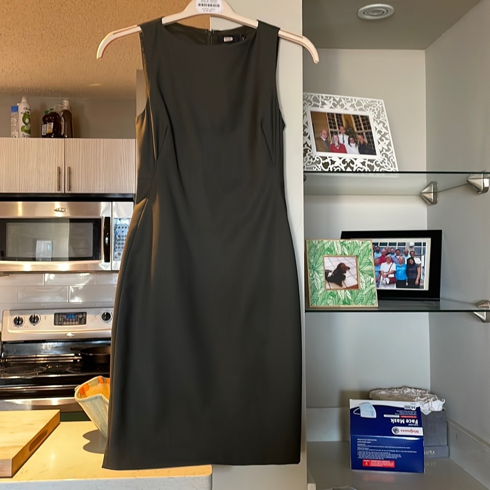 Olive 00 stretch Theory dress